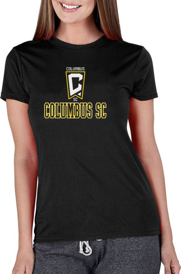 Concepts Sport Women's Columbus Crew Marathon Black Knit T-Shirt