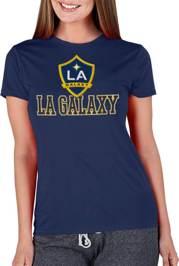 Concepts Sport Women's Los Angeles Galaxy Marathon Navy Knit T-Shirt