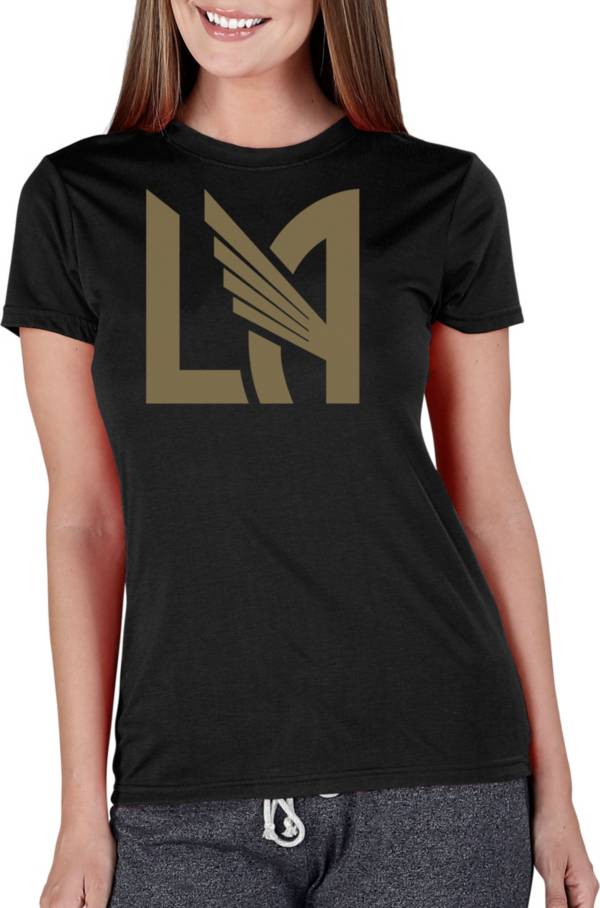 Concepts Sport Women's Los Angeles FC Marathon Black Knit T-Shirt product image