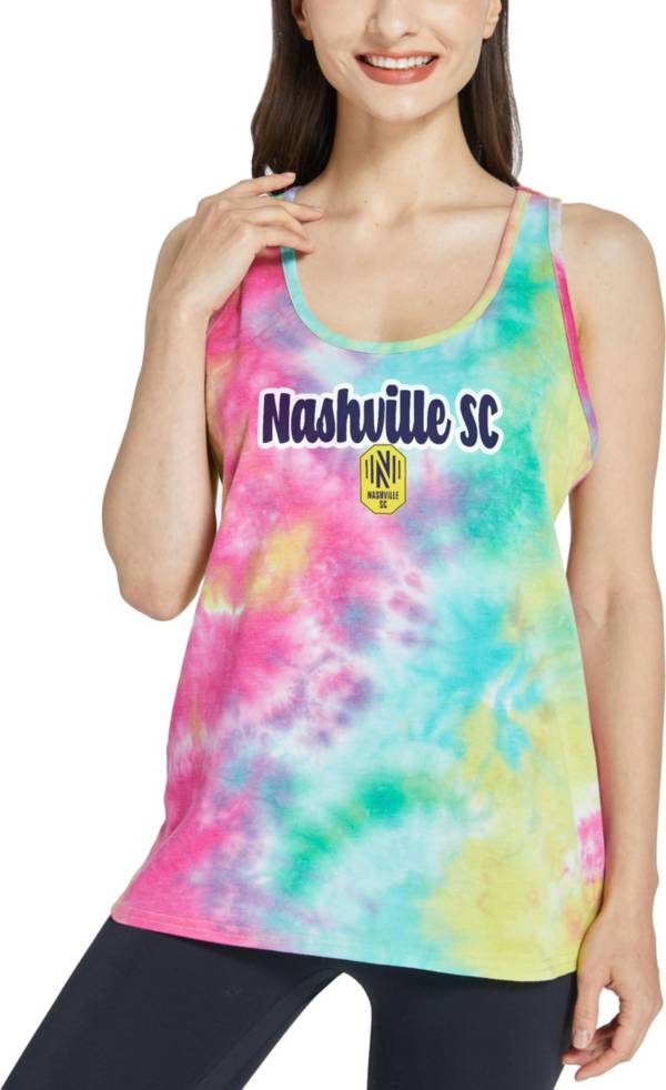 Concepts Sport Women's Nashville SC Starstruck Tye-Dye Tank Top