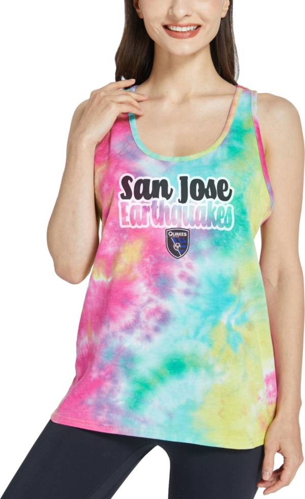 Concepts Sport Women's San Jose Earthquakes Starstruck Tye-Dye Tank Top