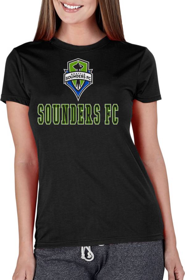 Concepts Sport Women's Seattle Sounders Marathon Black Knit T-Shirt product image