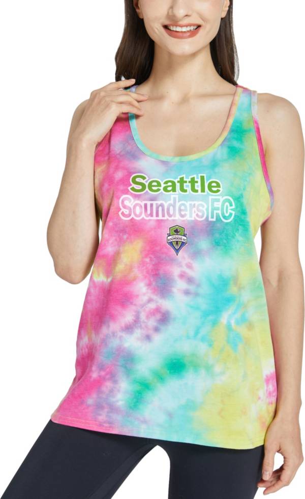 Concepts Sport Women's Seattle Sounders Starstruck Tye-Dye Tank Top