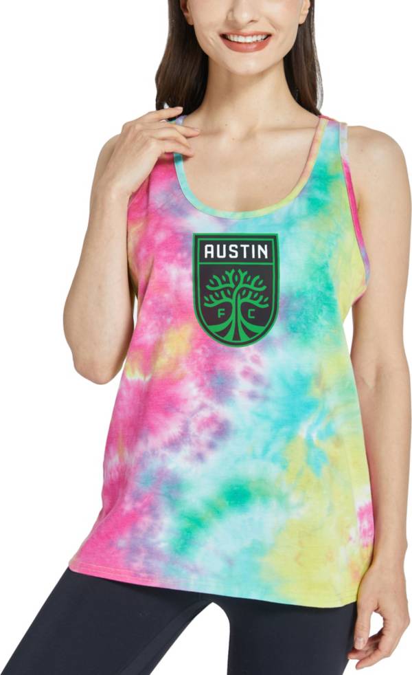 Concepts Sport Women's Austin FC Starstruck Tye-Dye Tank Top