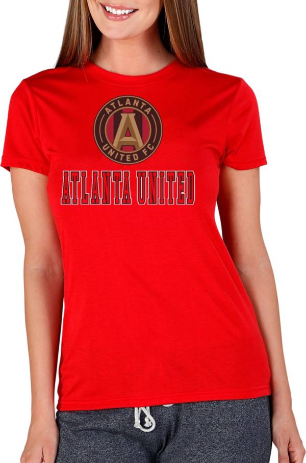 Concepts Sport Women's Atlanta United Marathon Red Knit T-Shirt