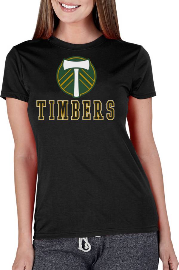 Concepts Sport Women's Portland Timbers Marathon Black Knit T-Shirt product image