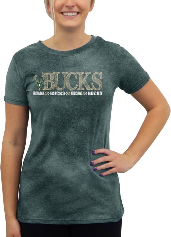 Concepts Sport Women's Milwaukee Bucks Green Terry T-Shirt product image