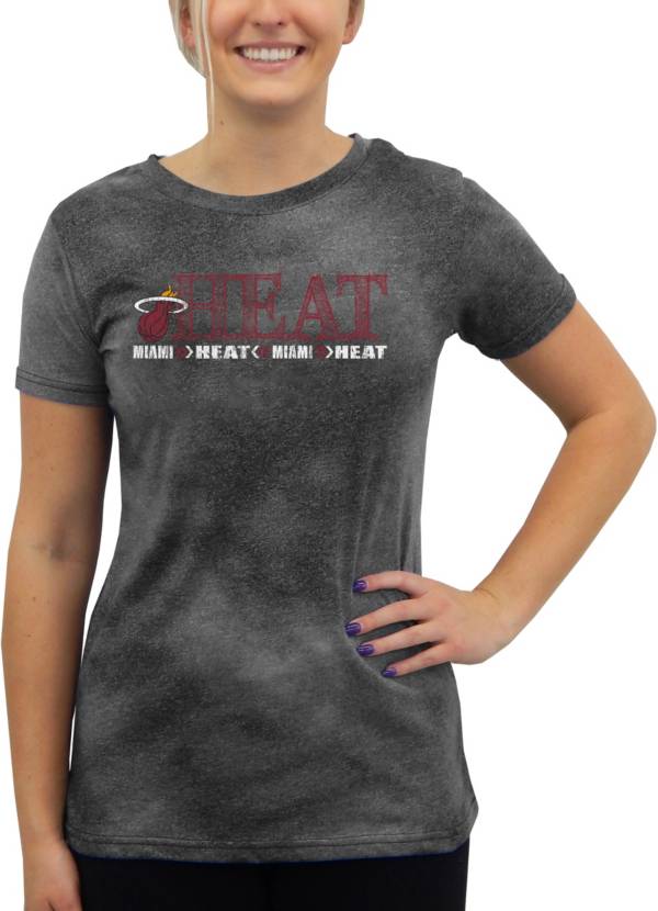 Concepts Sport Women's Miami Heat Black Terry T-Shirt