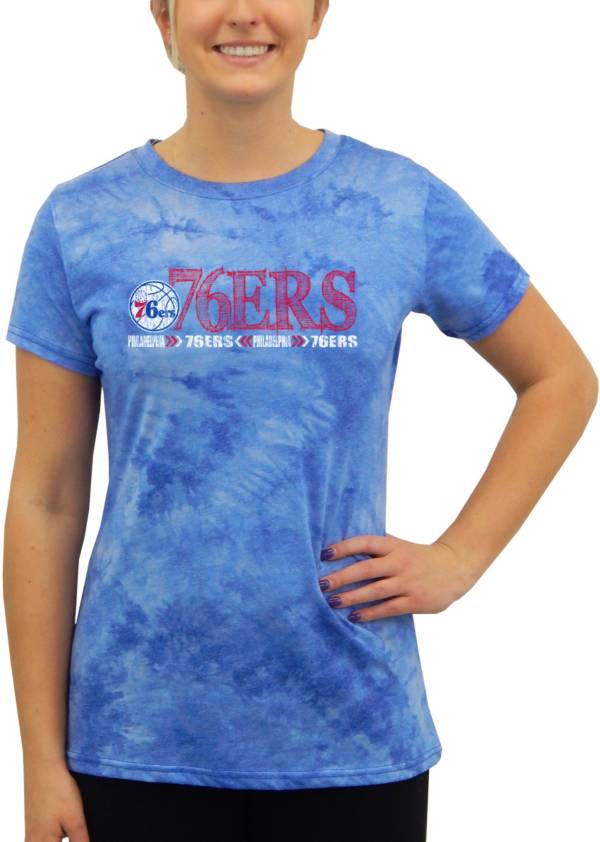 Concepts Sport Women's Philadelphia 76ers Blue Terry T-Shirt