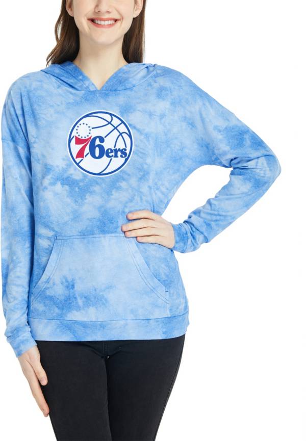 Concepts Sport Women's Philadelphia 76ers Blue Pullover Hoodie