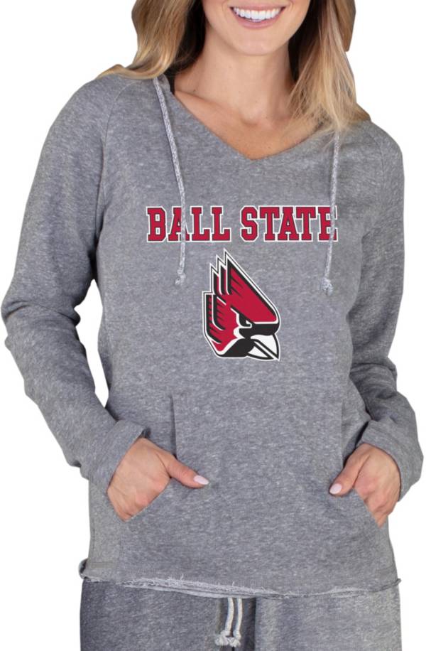 Concepts Sport Women's Ball State Cardinals Grey Mainstream Hoodie