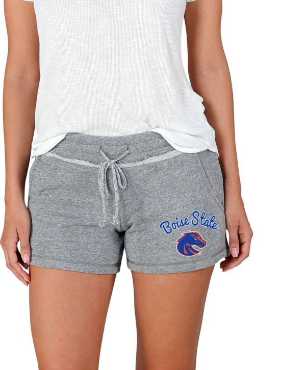 Concepts Sport Women's Boise State Broncos Grey Mainstream Terry Shorts product image
