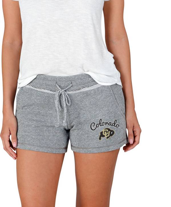 Concepts Sport Women's Colorado Buffaloes Grey Mainstream Terry Shorts