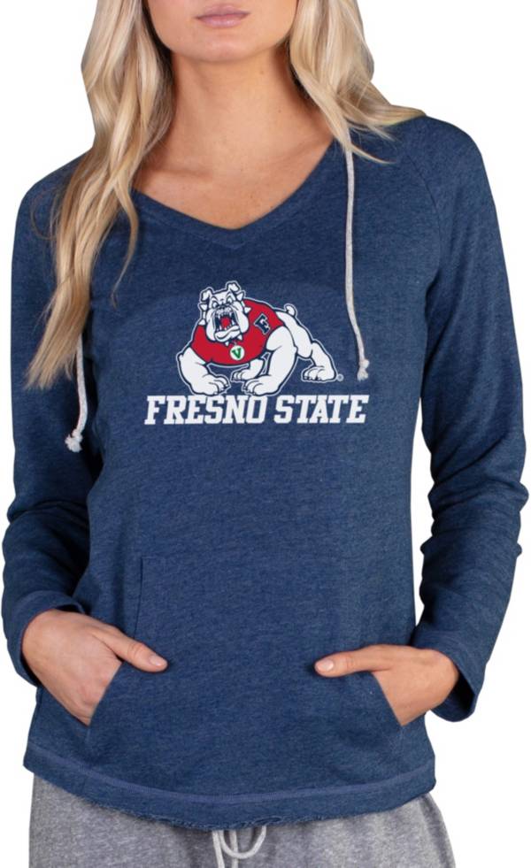 Concepts Sport Women's Fresno State Bulldogs Blue Mainstream Hoodie