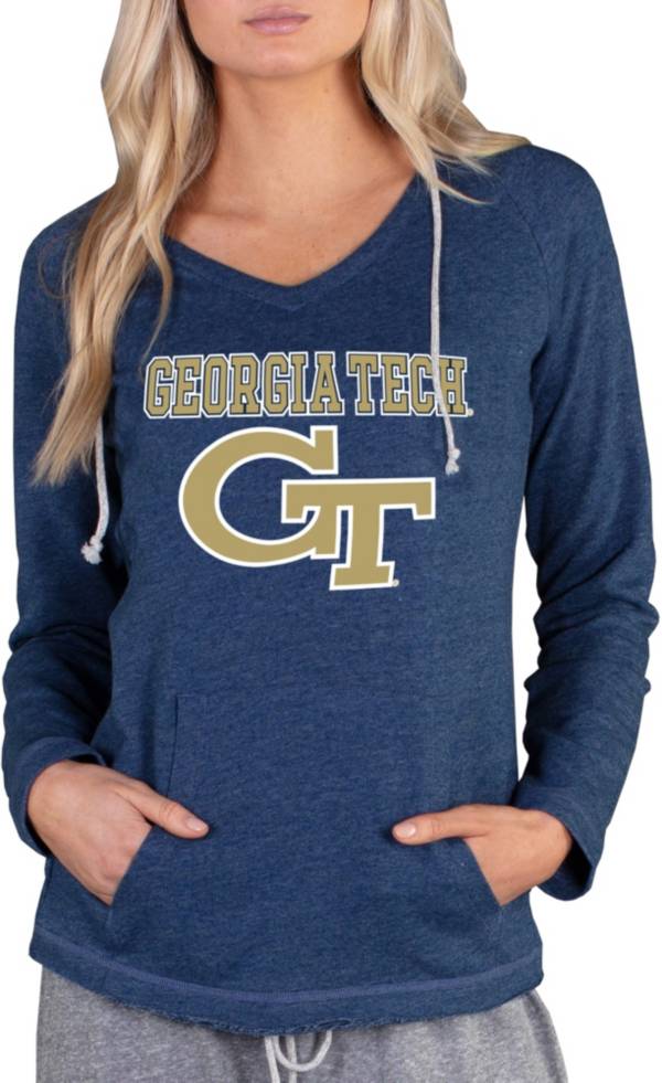 Concepts Sport Women's Georgia Tech Yellow Jackets Navy Mainstream Hoodie