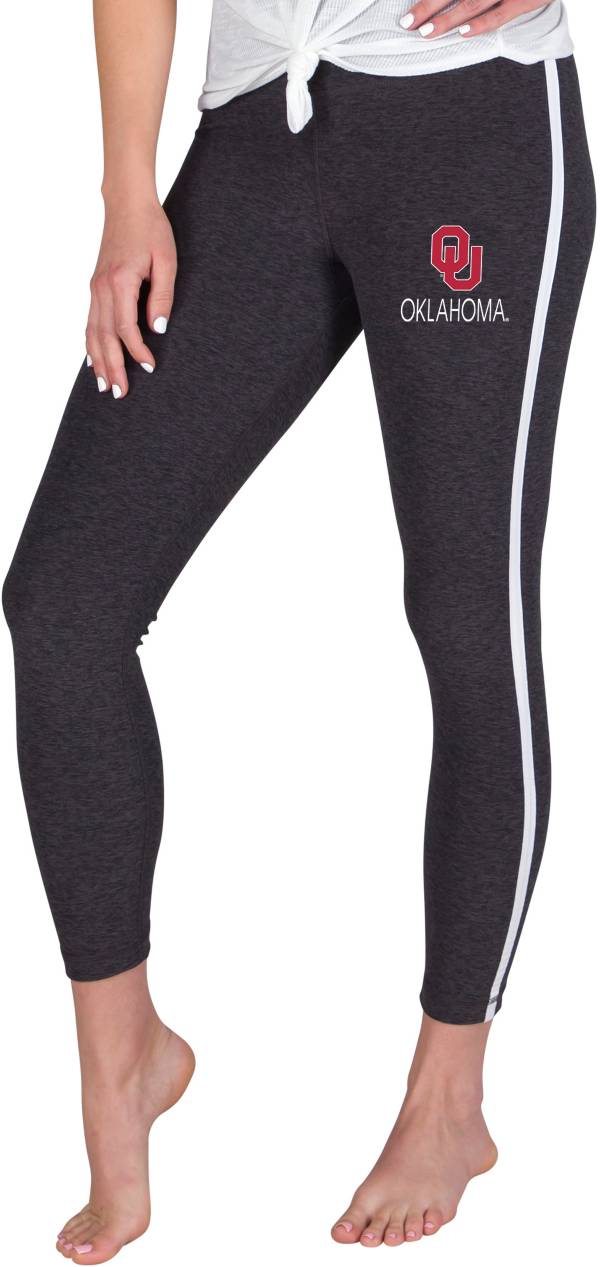 Concepts Sport Women's Oklahoma Sooners Grey Centerline Knit Leggings product image