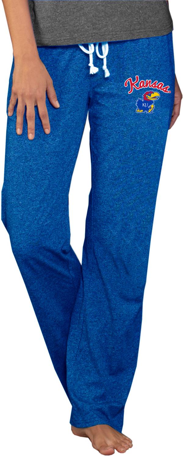 Concepts Sport Women's Kansas Jayhawks Blue Quest Sleep Pants