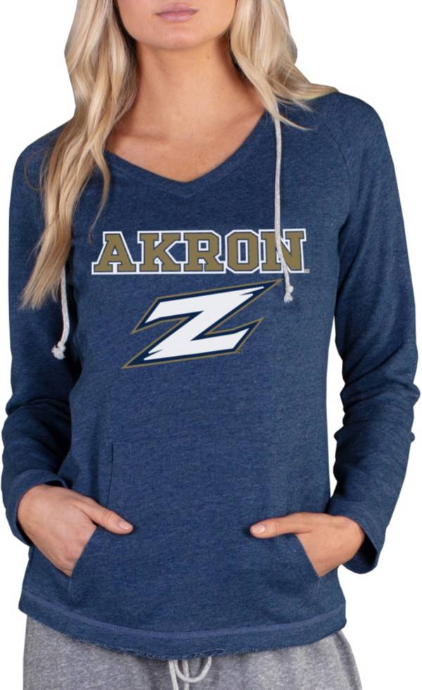 Concepts Sport Women's Akron Zips Navy Mainstream Hoodie