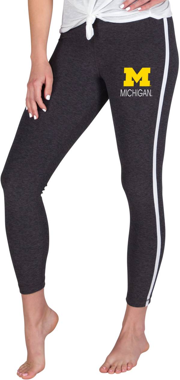 Concepts Sport Women's Michigan Wolverines Grey Centerline Knit Leggings product image