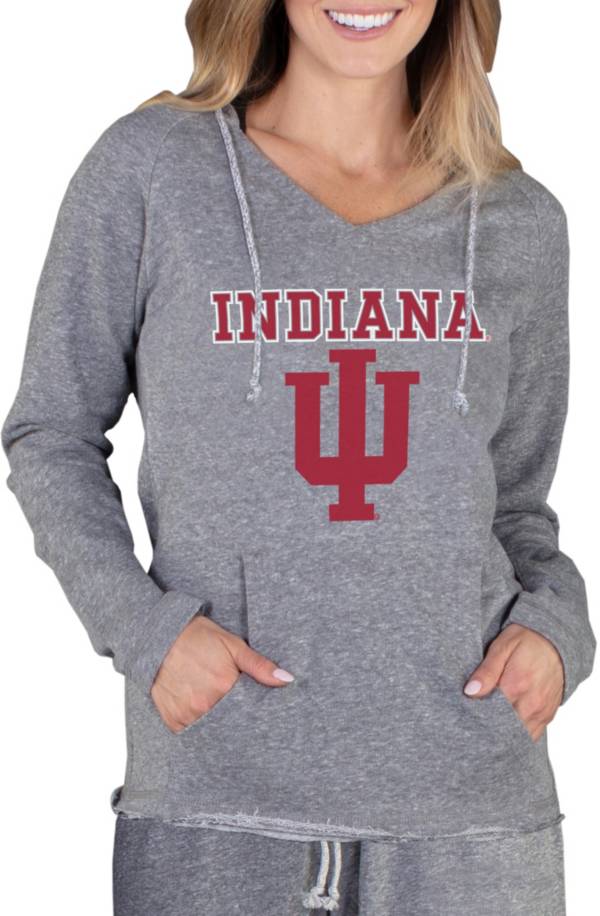 Concepts Sport Women's Indiana Hoosiers Grey Mainstream Hoodie