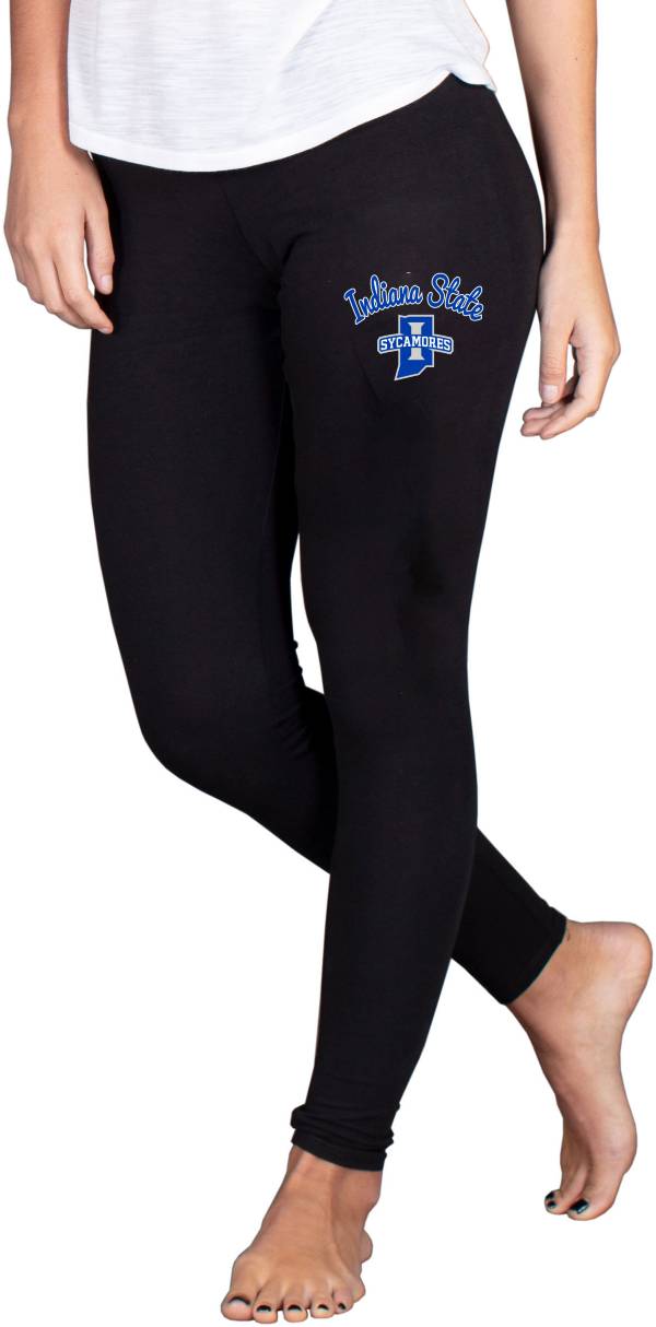 Concepts Sport Women's Indiana State Sycamores Black Fraction Leggings