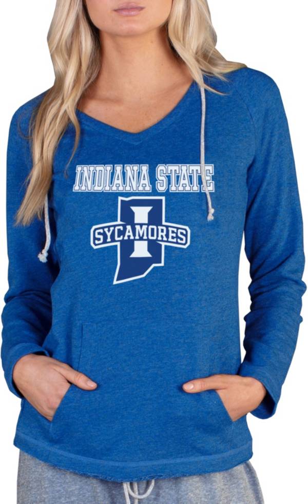 Concepts Sport Women's Indiana State Sycamores Blue Mainstream Hoodie