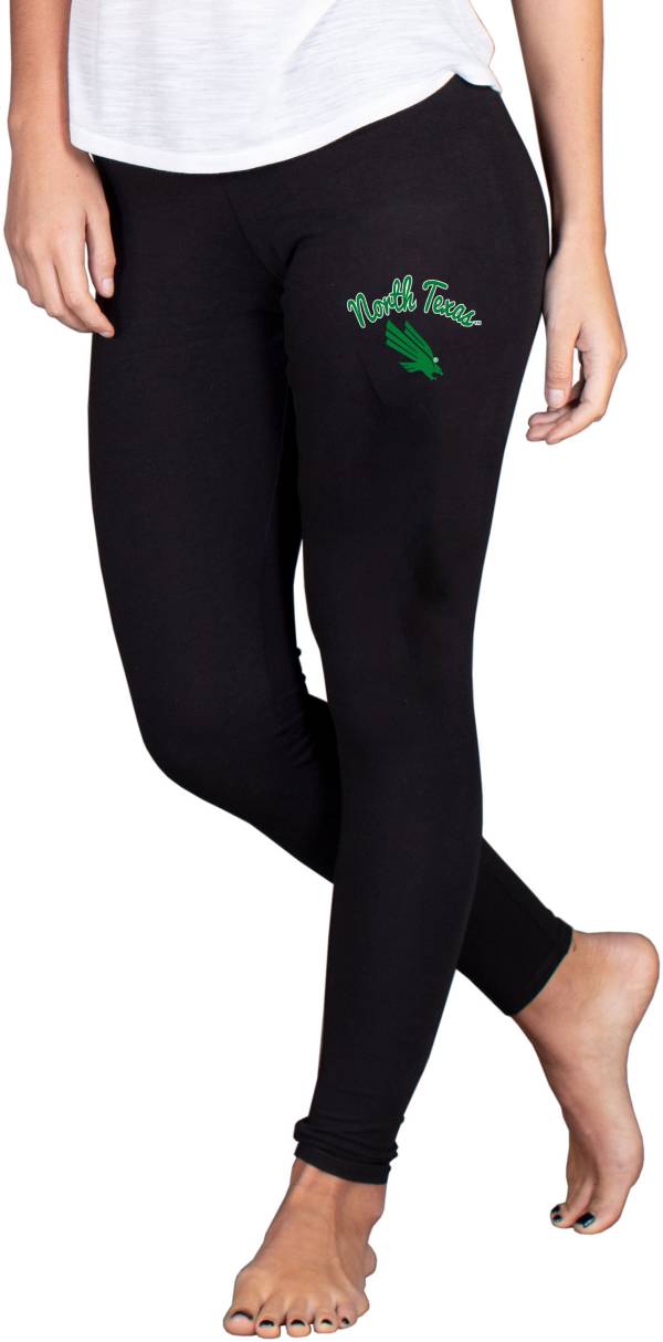 Concepts Sport Women's North Texas Mean Green Black Fraction Leggings product image