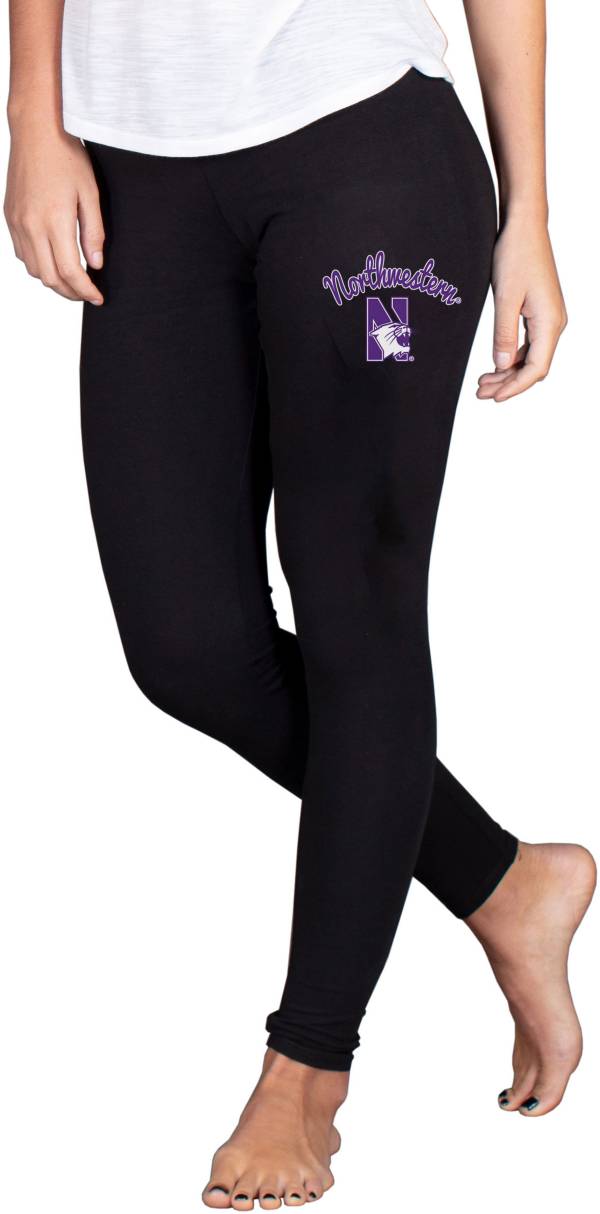 Concepts Sport Women's Northwestern Wildcats Black Fraction Leggings