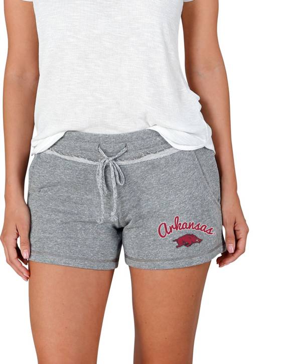 Concepts Sport Women's Arkansas Razorbacks Grey Mainstream Terry Shorts