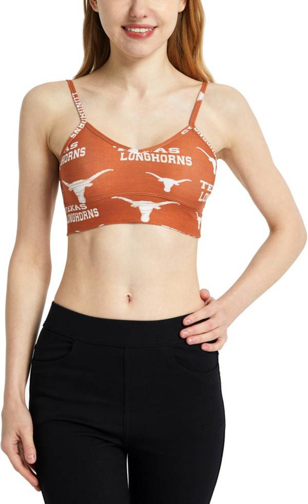 Concepts Sport Women's Texas Longhorns Burnt Orange Zest Knit Bralette
