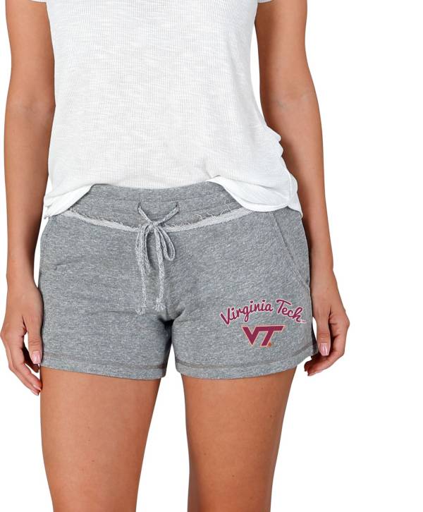 Concepts Sport Women's Virginia Tech Hokies Grey Mainstream Terry Shorts product image