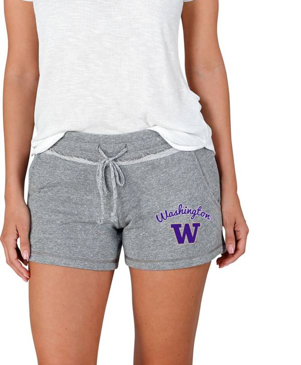 Concepts Sport Women's Washington Huskies Grey Mainstream Terry Shorts product image