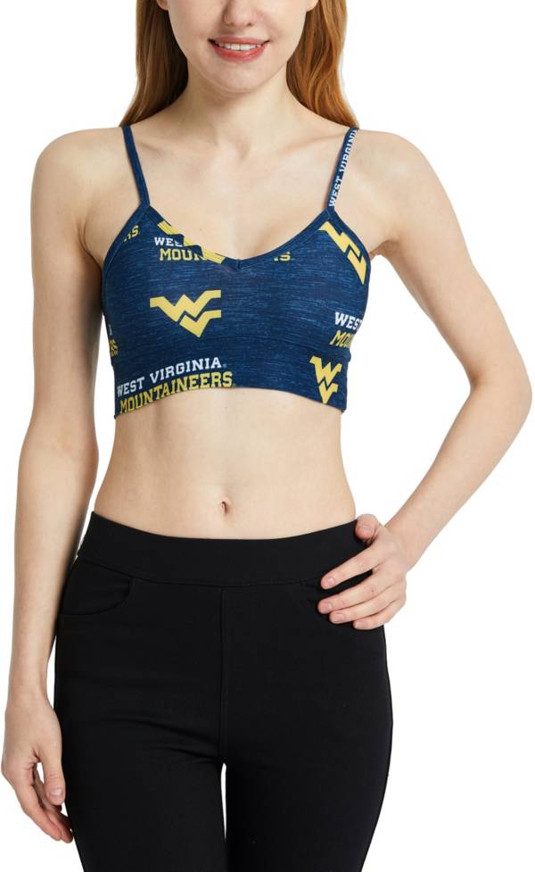 Concepts Sport Women's West Virginia Mountaineers Blue Zest Knit Bralette