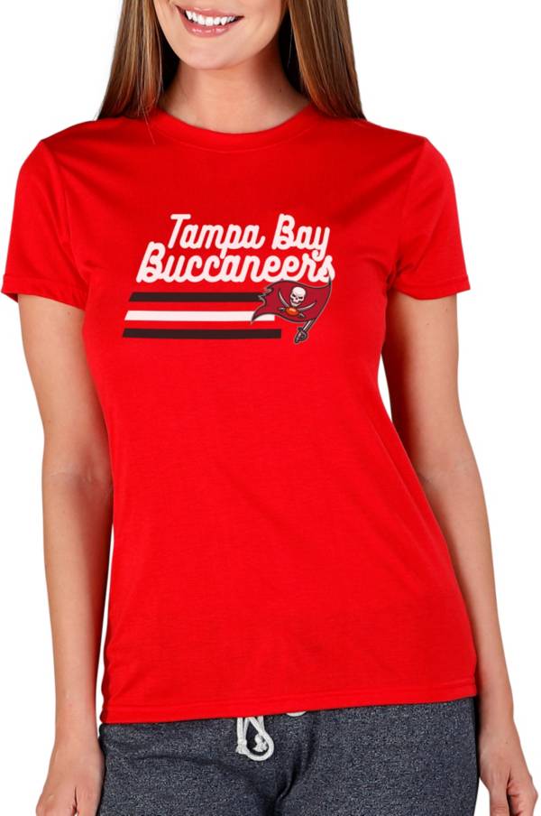 Concepts Sport Women's Tampa Bay Buccaneers Red Marathon V-Neck Long Sleeve T-Shirt