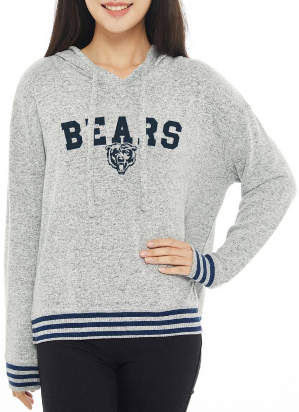 Concepts Sport Women's Chicago Bears Siesta Grey Long Sleeve Hoodie