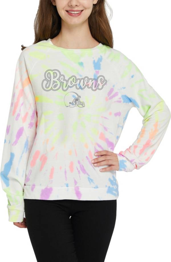 Concepts Sport Women's Cleveland Browns Tie Dye Long Sleeve Top product image