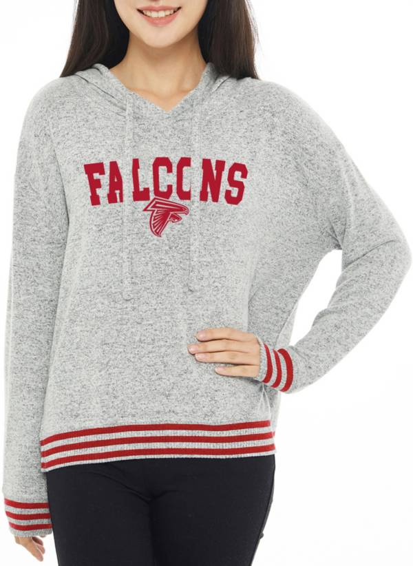 Concepts Sport Women's Atlanta Falcons Siesta Grey Long Sleeve Hoodie