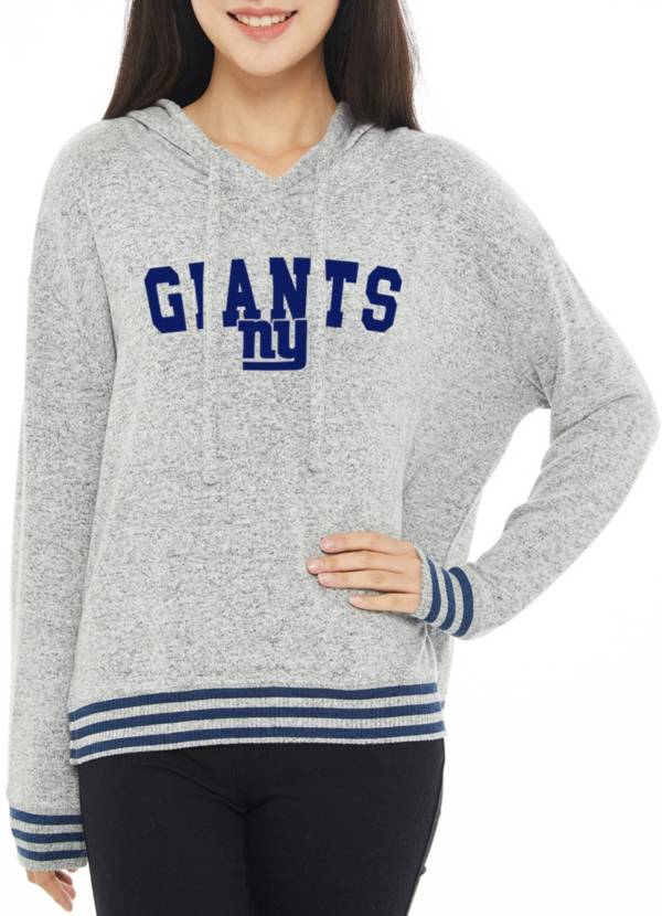 Concepts Sport Women's New York Giants Siesta Grey Long Sleeve Hoodie