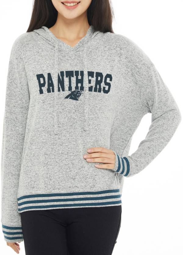 Concepts Sport Women's Carolina Panthers Siesta Grey Long Sleeve Hoodie