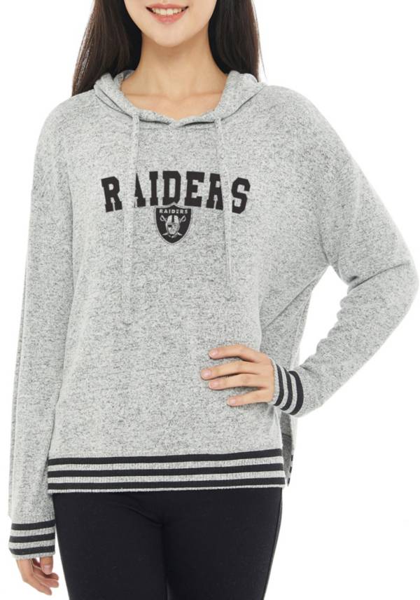 Concepts Sport Women's Las Vegas Raiders Siesta Grey Long Sleeve Hoodie