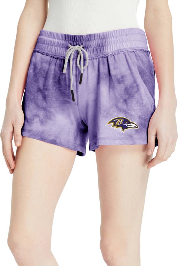 Concepts Sport Women's Baltimore Ravens Purple Tie Dye Shorts