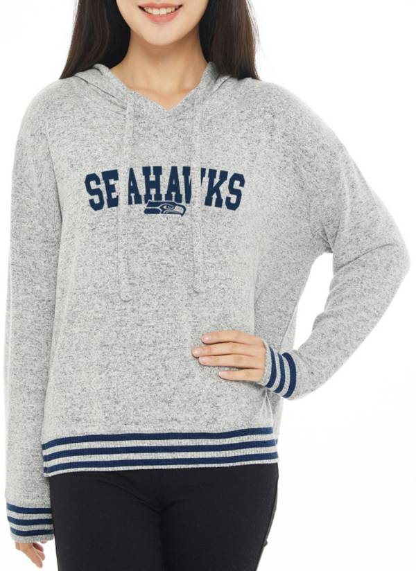 Concepts Sport Women's Seattle Seahawks Siesta Grey Long Sleeve Hoodie