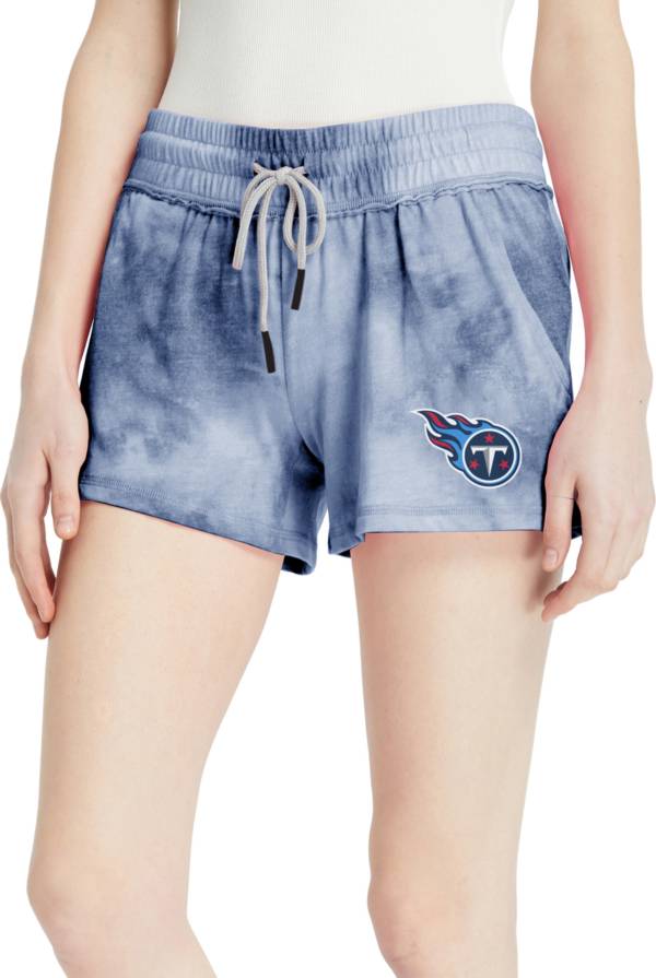 Concepts Sport Women's Tennessee Titans Navy Tie Dye Shorts product image