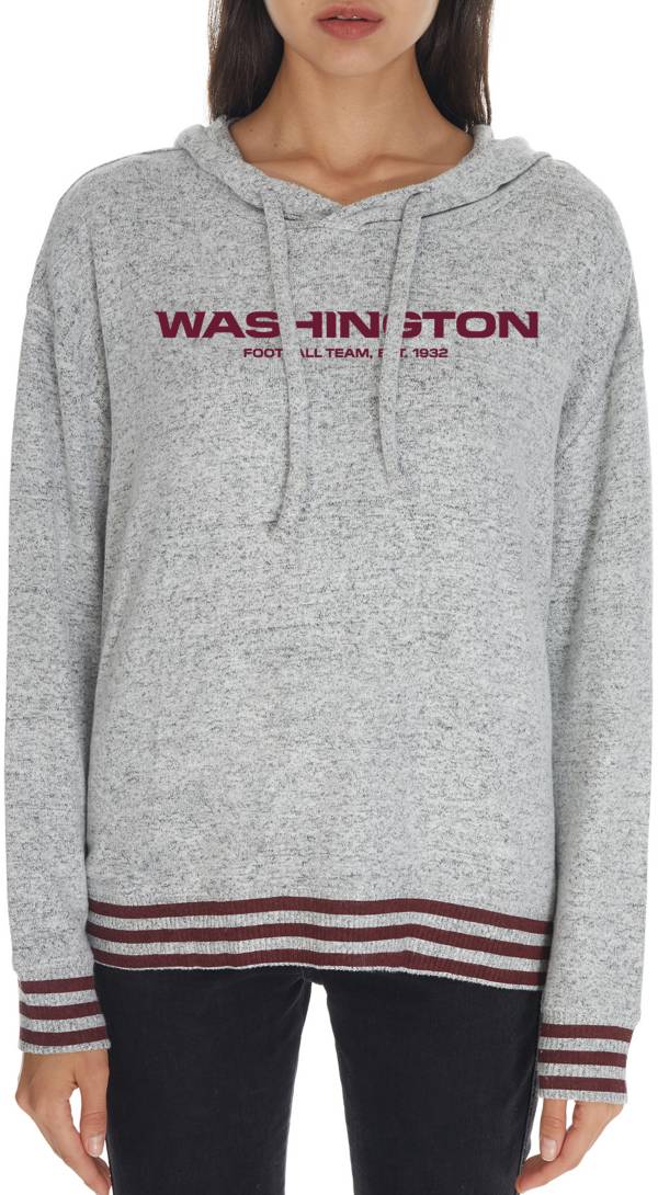 Concepts Sport Women's Washington Football Team Siesta Grey Hooded Long Sleeve T-Shirt