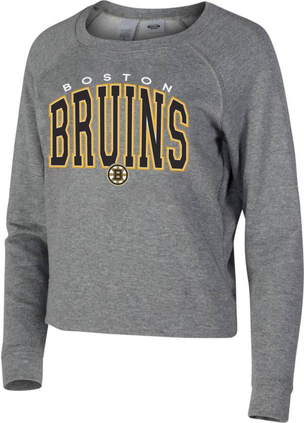 Concepts Sport Women's Boston Bruins Mainstream Grey Sweatshirt