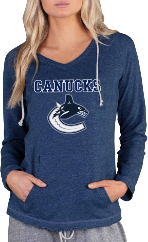 Concepts Sport Women's Vancouver Canucks Mainstream Navy Hoodie