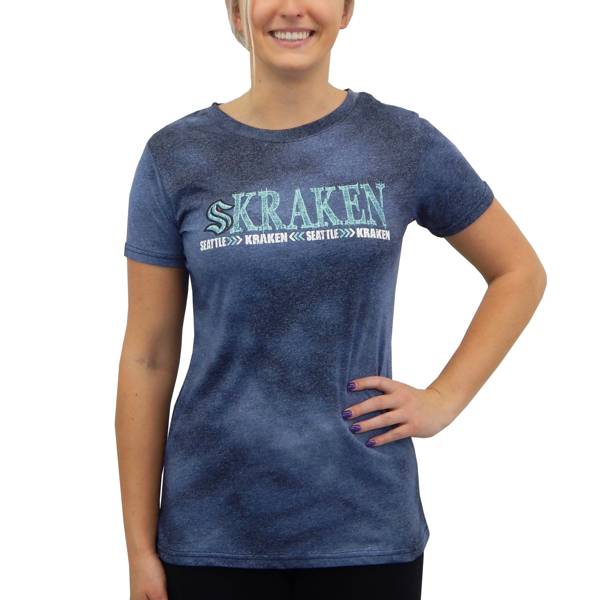 Concepts Sport Women's Seattle Kraken Empennage Navy T-Shirt