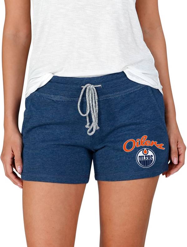 Concepts Sport Women's Edmonton Oilers Navy Terry Shorts