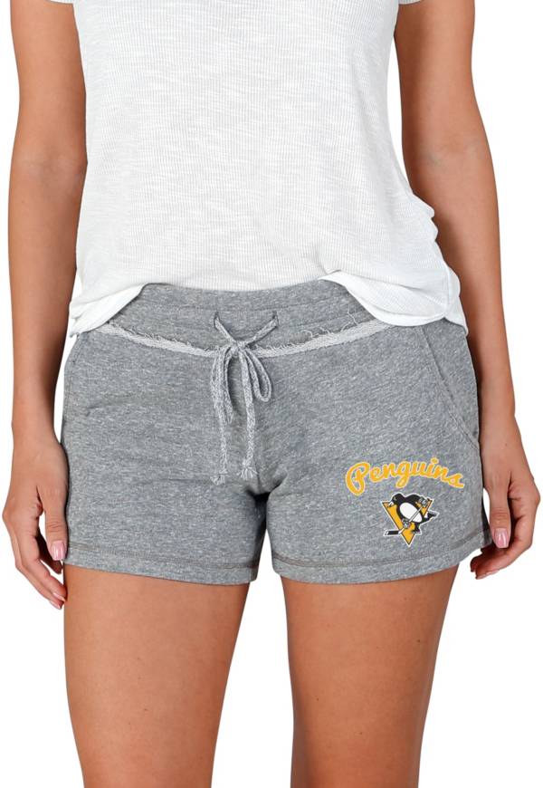Concepts Sport Women's Pittsburgh Penguins Grey Terry Shorts product image