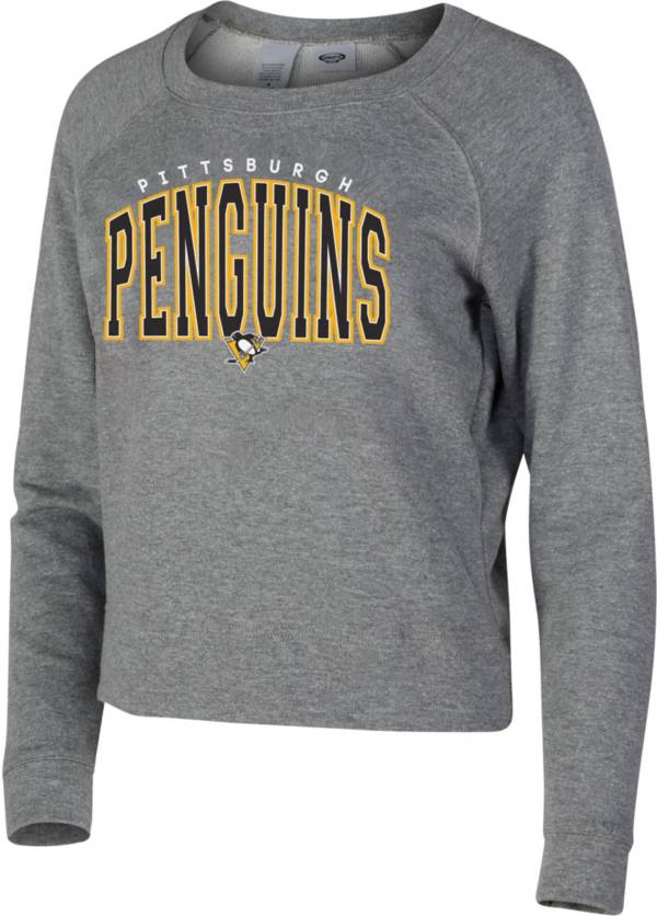 Concepts Sport Women's Pittsburgh Penguins Mainstream Grey Sweatshirt